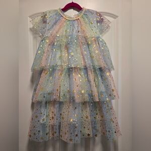Lola + The Boys Rainbow Starry Dance Dress